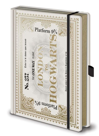 Poznámkový A5 blok Harry Potter: Hogwarts Express Ticket (14,8 x 21 cm)