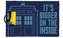 Rohožka Doctor Who: Tardis (60 x 40 cm) modrá