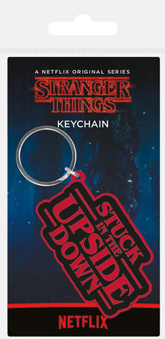 Přívěsek na klíče Stranger Things: Stuck In The Down (4,5 x 6 cm) pryžový