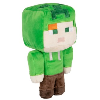 Hračka - plyšová figurka Minecraft: Alex v Creeperově kostýmu (výška 12 cm)