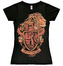 Dámské tričko Harry Potter: Gryffindor Logo (M) černé bavlna