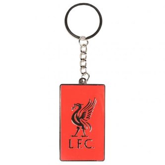 Kovová klíčenka FC Liverpool: Anfield Road - Liverbird (6 x 4 cm) kovový