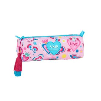 Penál na tužky vm Berrocal: vzor 12036 (21 x 7 x 8 cm) růžový polyester