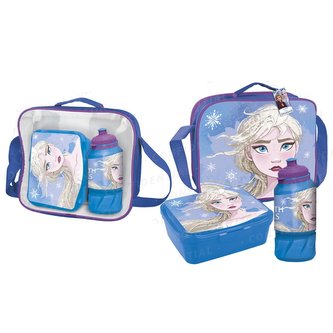 Box svačinový Frozen II|Ledové království 2: Elsa (taška,láhev na pití,krabička|23 x 16 x 8 cm) polyester PVC Box svačinový Frozen II|Ledové království 2: Elsa (taška,láhev na pití,krabička|23 x 16 x 8 cm) polyester PVC