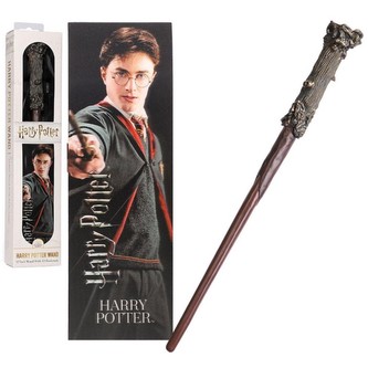 Replika hůlky s knižní záložkou Harry Potter: kouzelnická hůlka (délka 30 cm) PVC Replika hůlky s knižní záložkou Harry Potter: kouzelnická hůlka (délka 30 cm) PVC