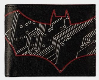 Otevírací peněženka DC Comics|Batman: Logo (9 x 10 x 2 cm) černý polyuretan - polyester
