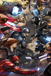 Plakát Marvel|Avengers Gamerverse: Face Off (61 x 91,5 cm)