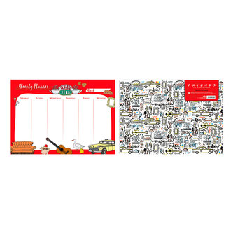 Stolní plánovací blok A4 2021 Friends|Přátelé: Central Perk (21 x 29,7 cm)