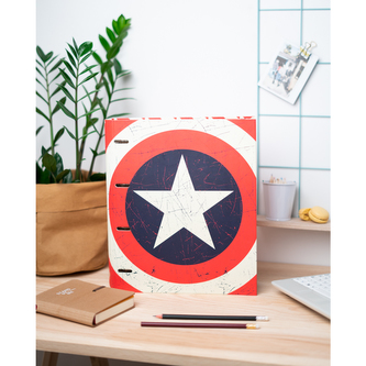 Kroužkový pořadač Captain America|Kapitán Amerika: Štít (28 x 32 x 7 cm) Kroužkový pořadač Captain America|Kapitán Amerika: Štít (28 x 32 x 7 cm)