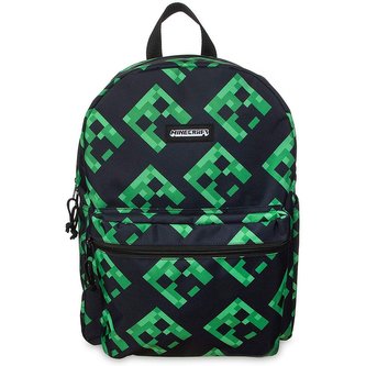 Batoh Minecraft: Creeper (objem 9 litrů|26 x 36 x 10 cm) zelený polyester
