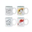 Espresso keramický mini hrnek Pokemon: Eevee Evolution set 4 kusů (objem 150 ml)