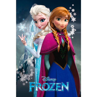Plakát Frozen|Ledové království: Sestry Anna a Elsa (61 x 91,5 cm) 150 g