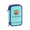 Dvoudílné školní pouzdro FC Barcelona: vzor 11926 28 položek (12,5 x 19,5 x 4 cm) modrý polyester
