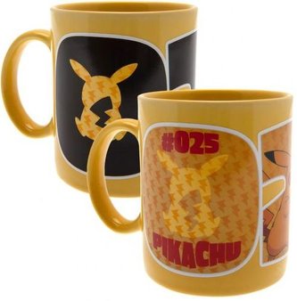 Pokémon Měnící keramický hrnek 320 ml - Pikachu - výročí 25 let