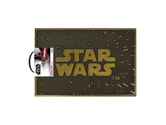 Gumová rohožka Star Wars|Hvězdné války: Logo (60 x 40 cm) hnědá