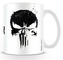 Bílý keramický hrnek Marvel|Punisher: Skull|Lebka (objem 315 ml)