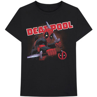 Pánské tričko Marvel|Deadpool: Cover (XL) černé bavlna