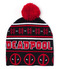 Přeložená úpletová zimní čepice Marvel|Deadpool: Christmas (universální)