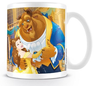 Keramický hrnek Beauty and The Beats|Kráska a zvíře: Tale As Old As Time (objem 315 ml) bílý