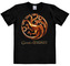 Pánské tričko Game Of Thrones: Targaryen Dragons (S) černé bavlna