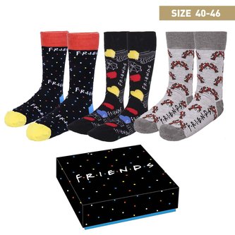 Pánské ponožky Friends|Přátelé: Set 3 kusů (EU 40-46)