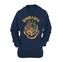 Unisex pánská mikina s kapucí Harry Potter: Hogwarts|Bradavice znak (M) modrá bavlna-polyester