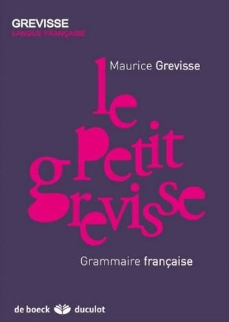 Petit grevisse Grammaire francaise Petit grevisse Grammaire francaise