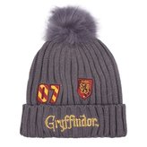 Dětský zimní kulich Harry Potter: Nebelvír (univerzální) šedý akryl