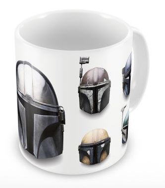 Keramický hrnek Star Wars|Hvězdné války Tv seriál The Mandalorian: Helmet (objem 300 ml) bílý