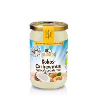 Premium BIO Oříškové máslo z kokosu a kešu ořechů - DR. GOERG - 200 g