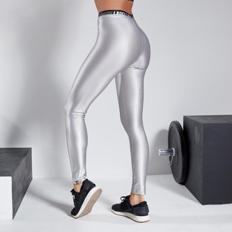 Dámské legíny Sparkle Grey - LABELLAMAFIA - Velikost L