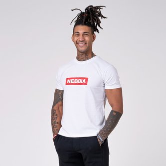 Pánské tričko Basic White – NEBBIA - Velikost XXL
