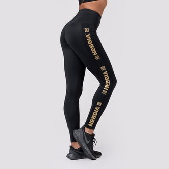 Dámské legíny Intense Gold Classic Black - NEBBIA - Velikost L