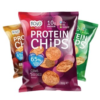 Protein Chips 30 g - NOVO - BBQ
