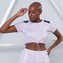 Dámské tričko CropTop Color Block Purple - LABELLAMAFIA - Velikost M
