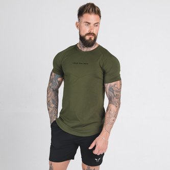 Tričko Statement Tee Olive Green - Squat Wolf - Velikost XL