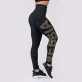 Dámské legíny Intense Gold Print Black - NEBBIA - Velikost L