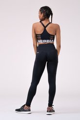 Dámské legíny High Waist Fit&Smart Black - NEBBIA - Velikost L
