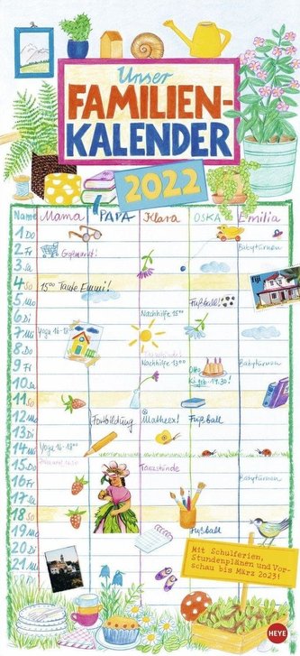 Gabi Kohwagner: Unser Familienkalender Kalender 2022