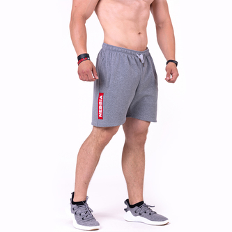 Pánské šortky Red Label Grey - NEBBIA - Velikost XXL
