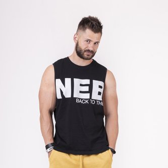 Pánské tílko Back To The Hardcore Black - NEBBIA - Velikost XXL