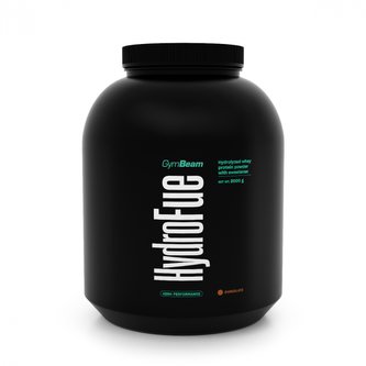 Protein HydroFue - GymBeam - jahoda - 2000 g