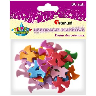 Naklejki piankowe kokardki 31x29mm mix 30szt