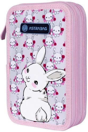 Piórnik podwójny bez wyp. AC2 Sweet Bunny ASTRA