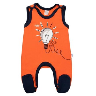 Kojenecké bavlněné dupačky New Baby Happy Bulbs - velikost 74 (6-9m)