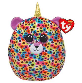 Squish-a-Boos Giselle tęczowy lampart z rogiem