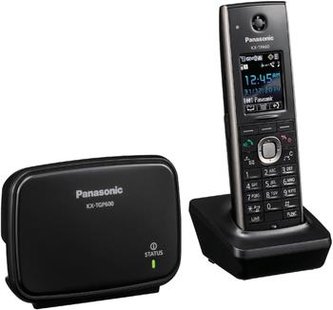 Bezdrátový IP telefon Panasonic KX-TGP600CEB, DECT SIP, bezdrátový telefon, s 1,8\" barevným displejem, černý