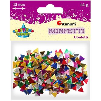 Konfetti trójkąty mix 14g