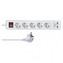 Prodlužovací kabel s vypínačem – 5 zásuvek, 3m, bílý, 2× USB