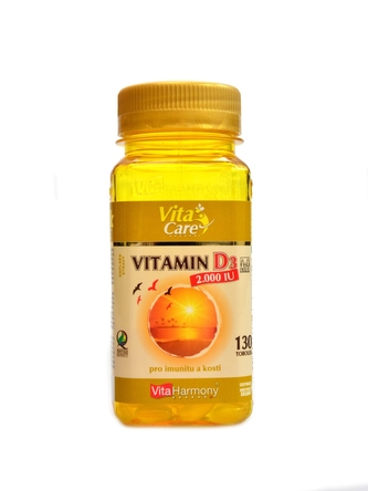 Vita Harmony - Vitamín D3 2000 IU 50mcg 130 tobolek Vita Harmony - Vitamín D3 2000 IU 50mcg 130 tobolek